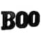 6.5" Lighted Black & Gold BOO Halloween Marquee Sign